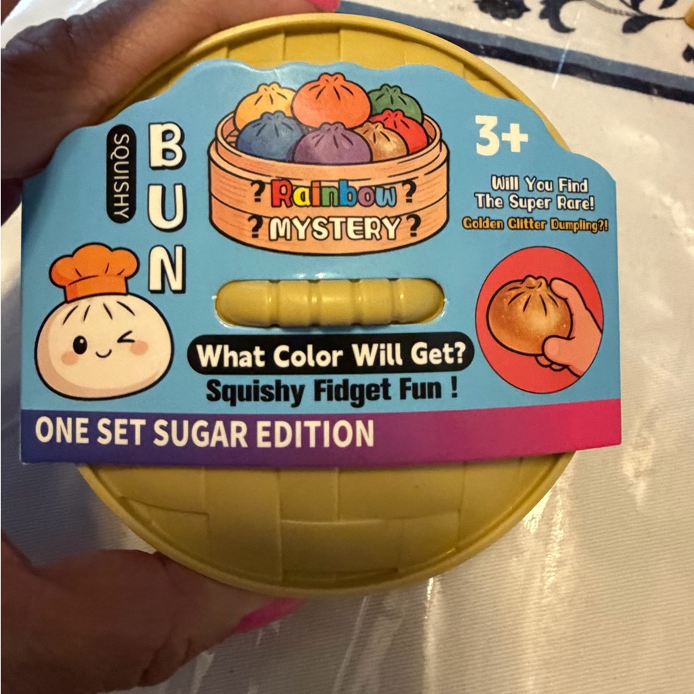 Squishy Bun Toy - Rainbow Sugar edition New